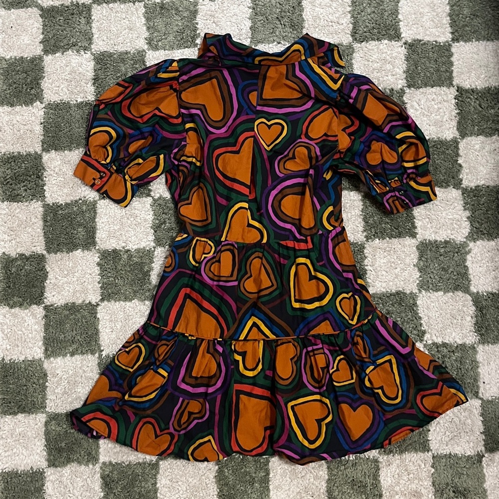 FARM Rio Multicolor Heart Print Dress - Picture 4 of 6